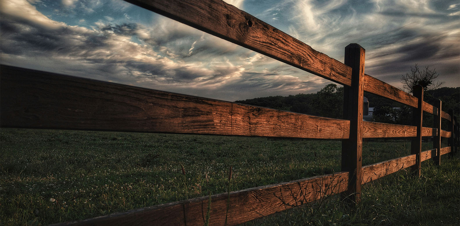 wooden fence